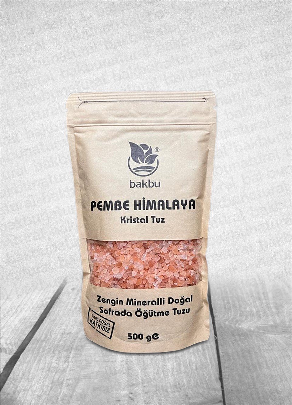 Bakbu Pembe Himalaya Tuz Çakıl 500gr