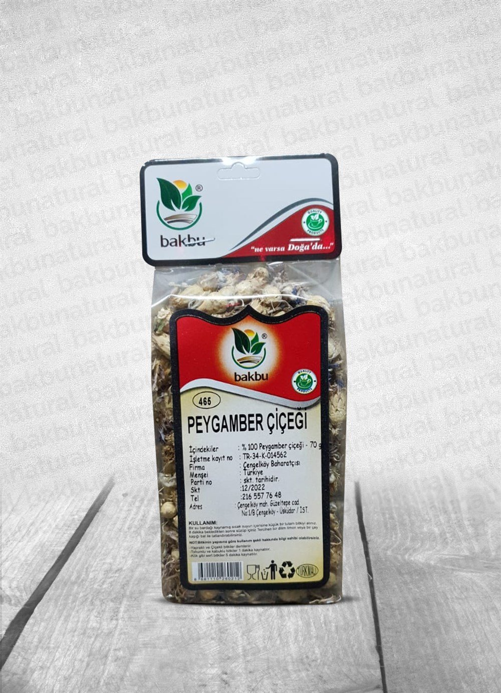 Bakbu Peygamber Çiçeği 70gr