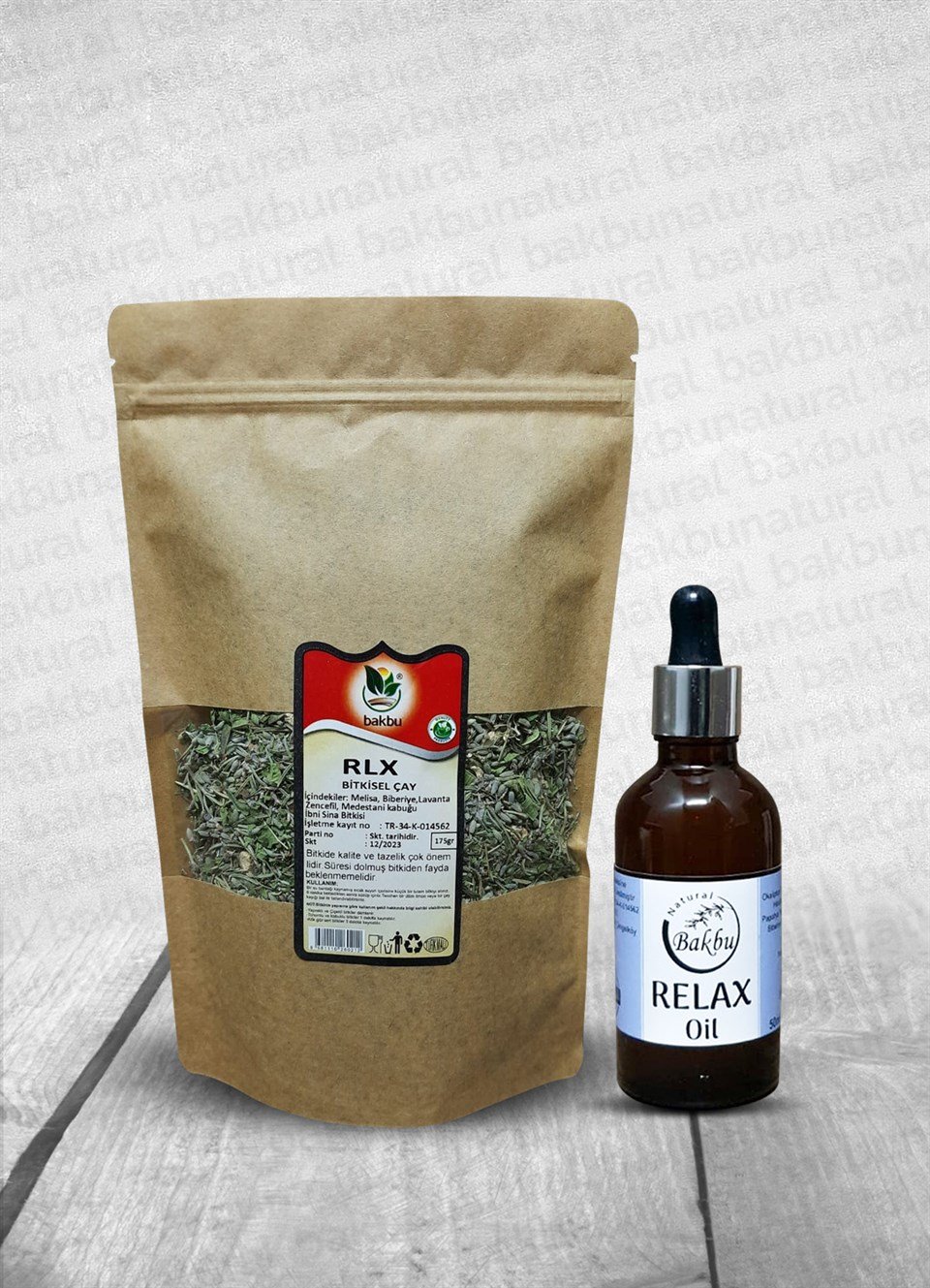 Bakbunatural Relax Oil 50Ml Ve Rlx Bitkisel Çay 175Gr