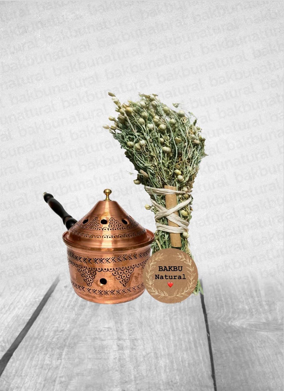 Bakır Tütsü tavası no:8 ve Demet Üzerlik