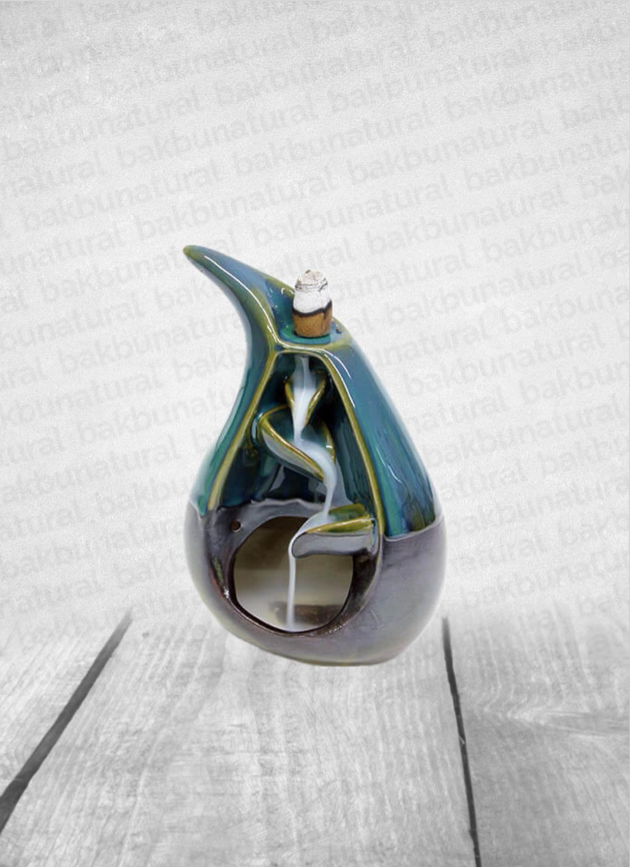 Çift Renkli Damla Model Seramik Geri Akışlı Tütsülük