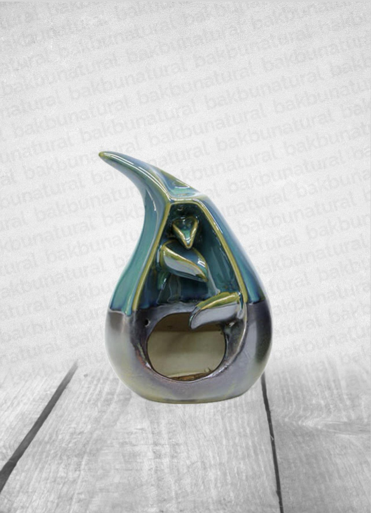 Çift Renkli Damla Model Seramik Geri Akışlı Tütsülük