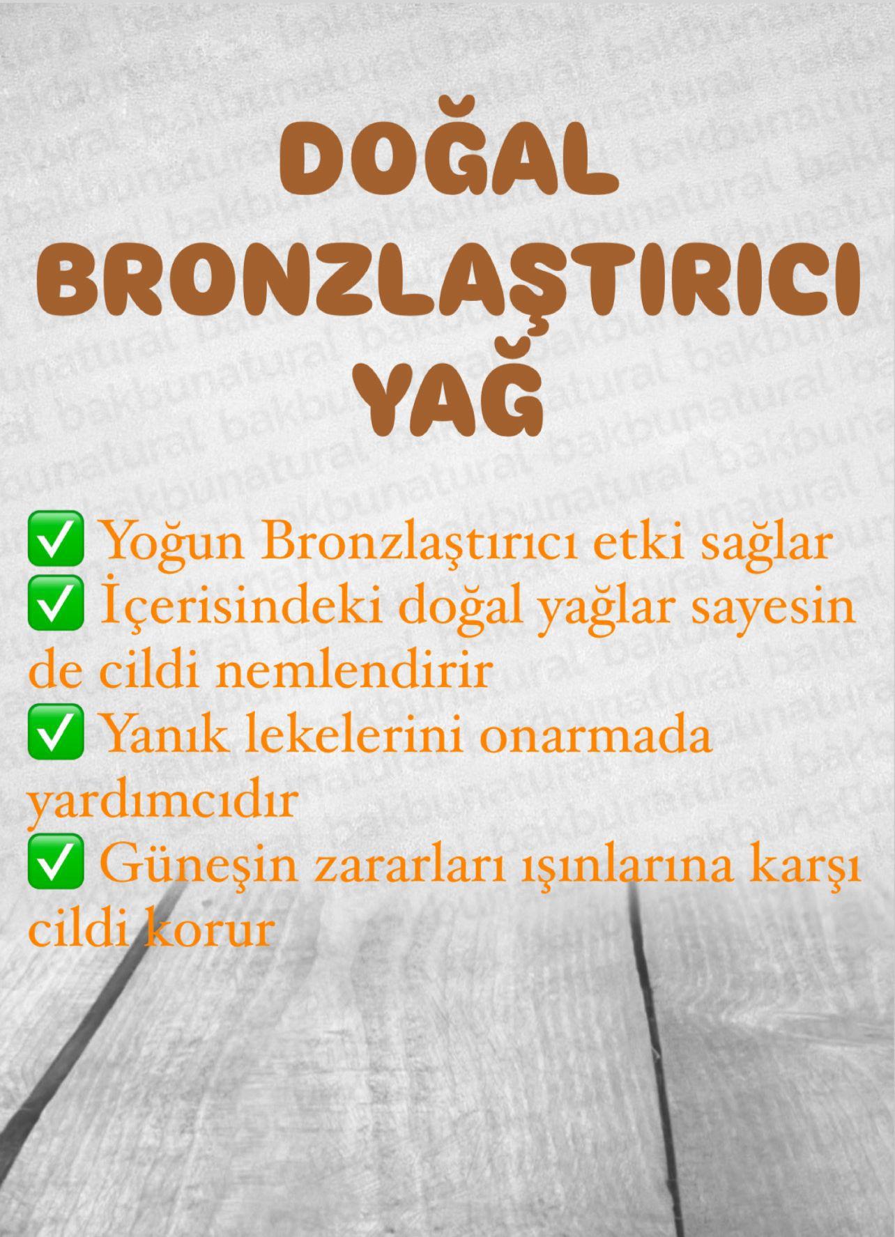 Doğal Bronzlaştırıcı Yağ 120 ml
