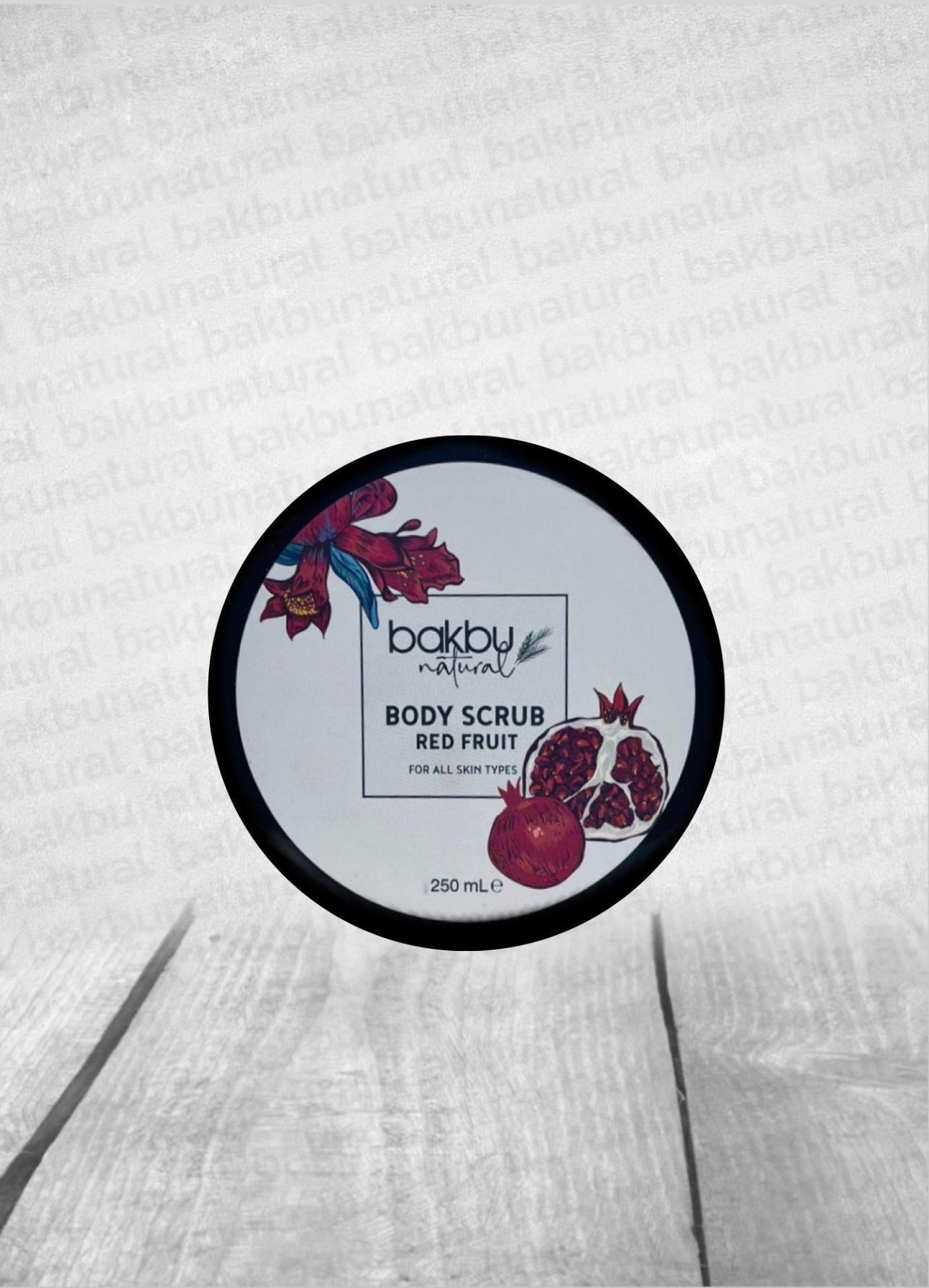 El Ve Vücut İçin Peeling Etkili Batın Önleyici & Nemlendirici Kırmızı Meyveli Scrub 250 Ml