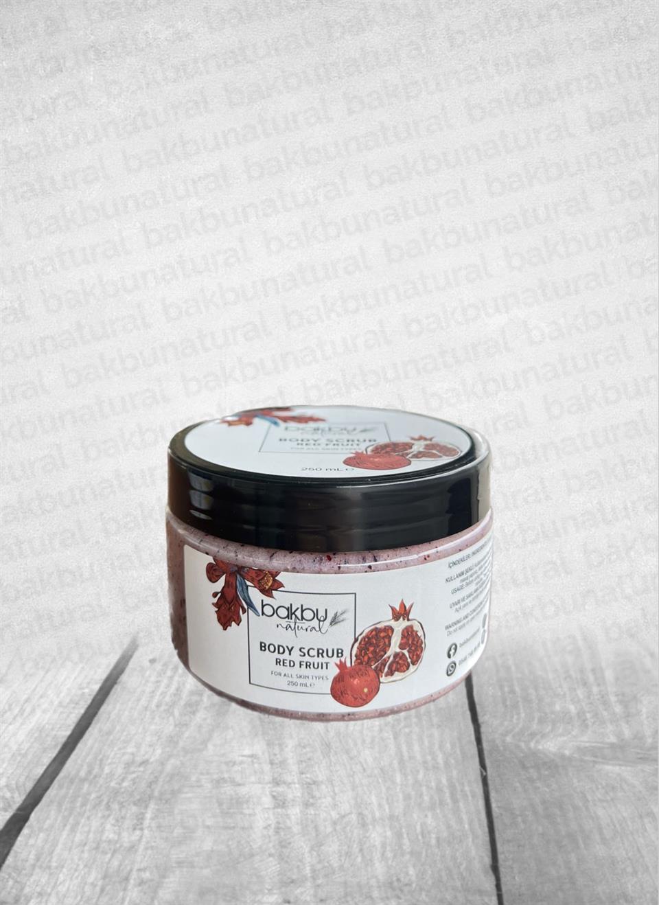 El Ve Vücut İçin Peeling Etkili Batın Önleyici & Nemlendirici Kırmızı Meyveli Scrub 250 Ml