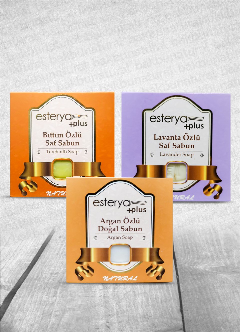 Esterya Plus Bıttım, Lavanta ve Argan Özlü Sabun 125 gr 3 Adet