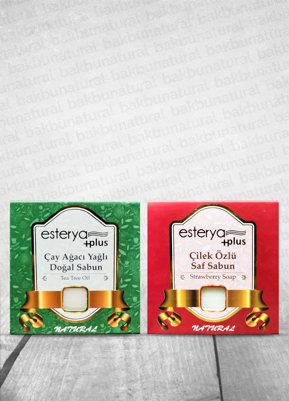 Esterya Plus Çay Ağacı Sabunu Ve Çilek Sabunu 125 Gr + 125 Gr