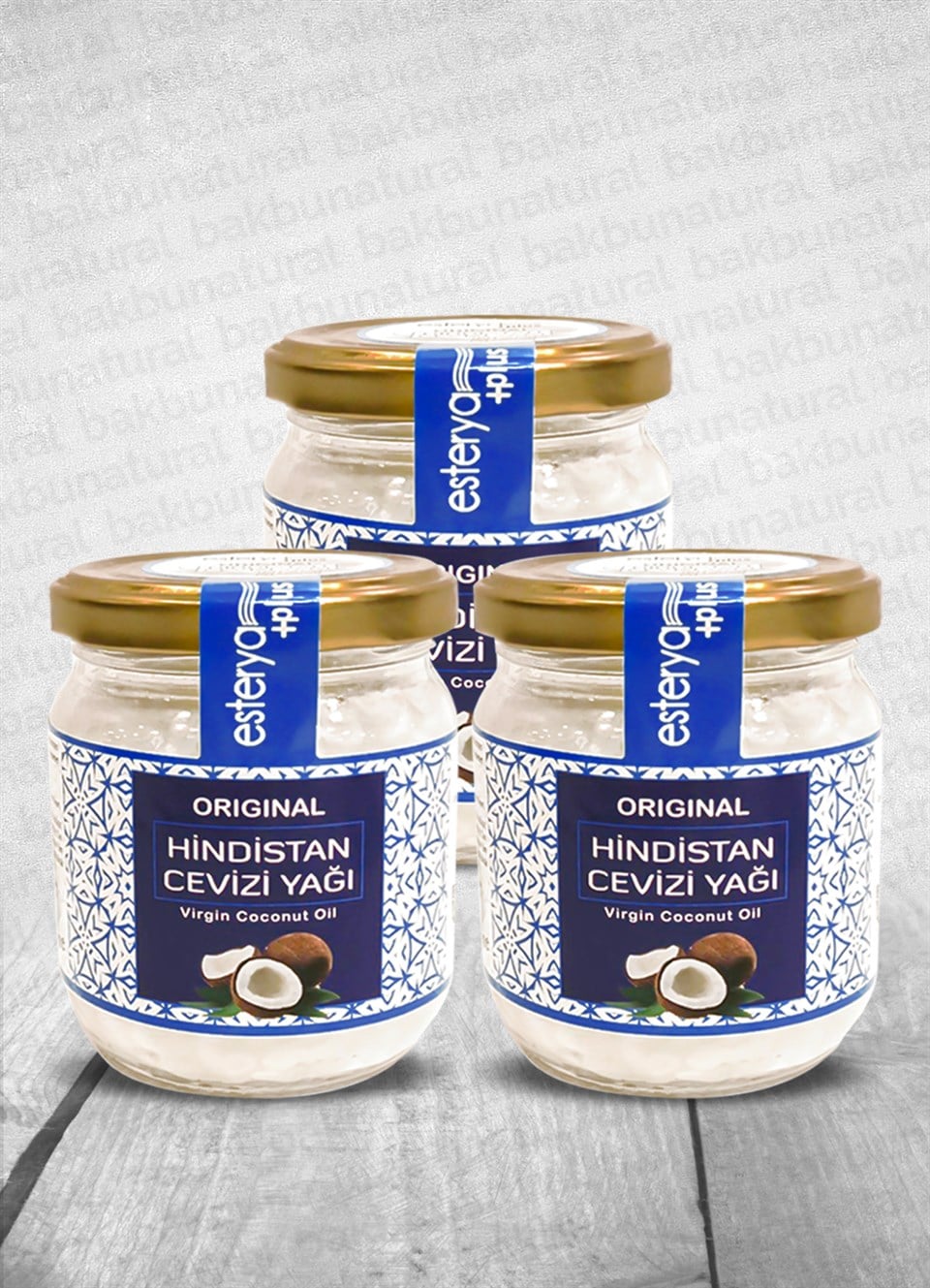 Esterya Plus Orginal Hindistan Cevizi Yağı 160 Gr 3 Lü Paket