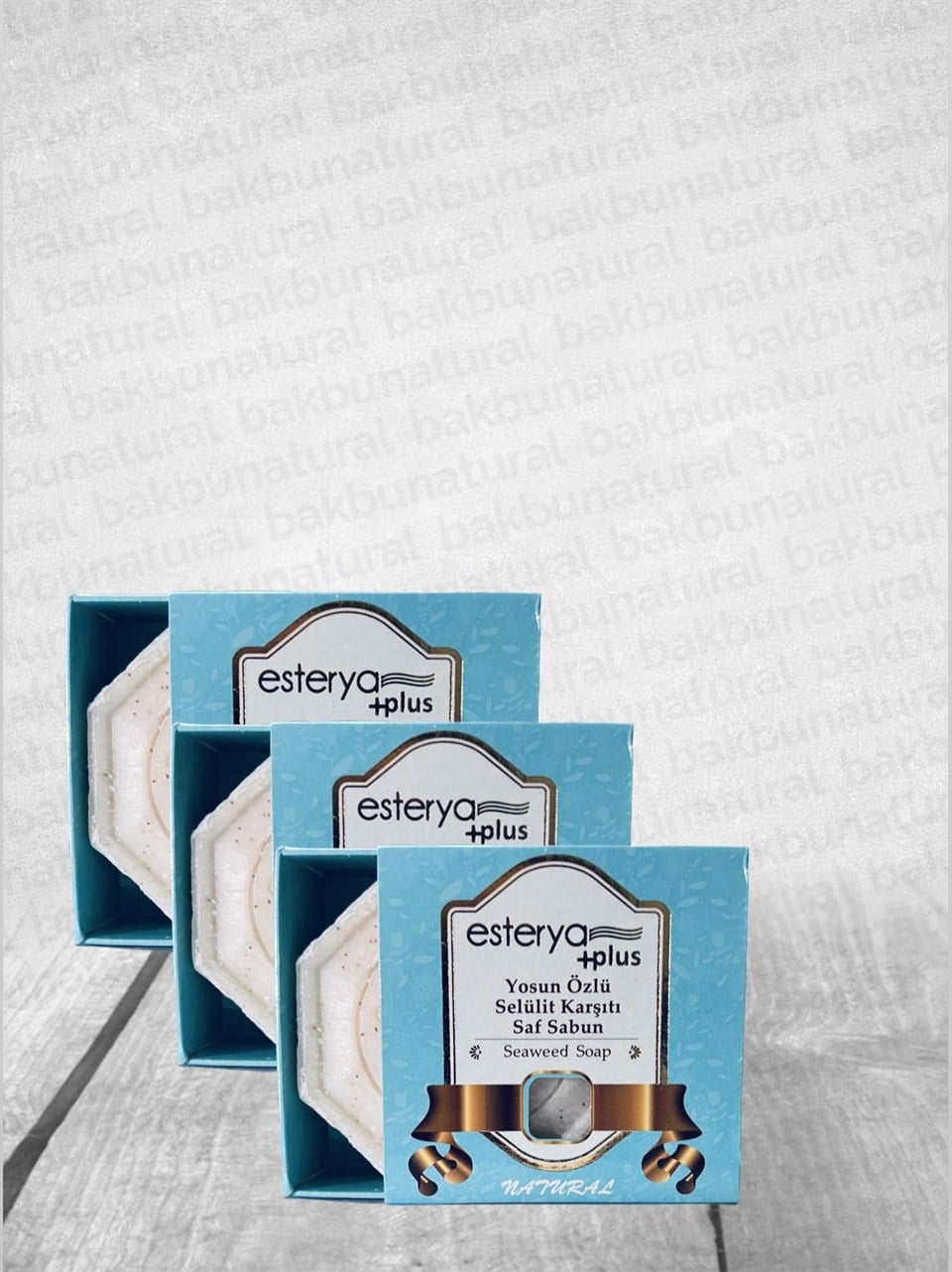 Esterya Plus Yosun Özlü Selülit Sabunu 125Gr 3'Lü Set