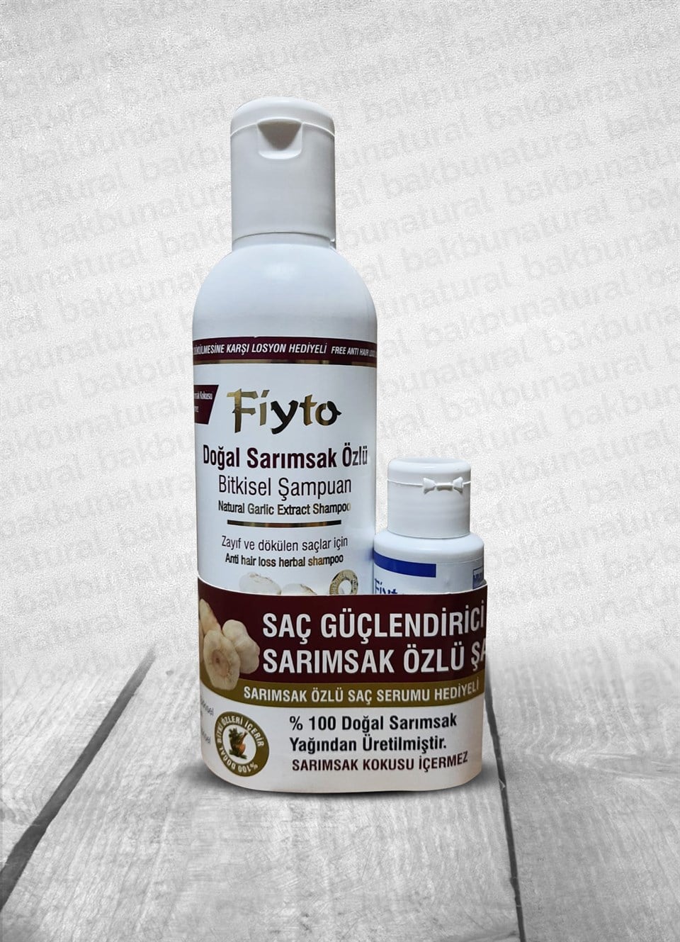 Fiyto Doğal Sarımsak Özlü Bitkisel Şampuan 500ml (Saç Güçlendirici Sarımsak Özlü Serum Hediye)