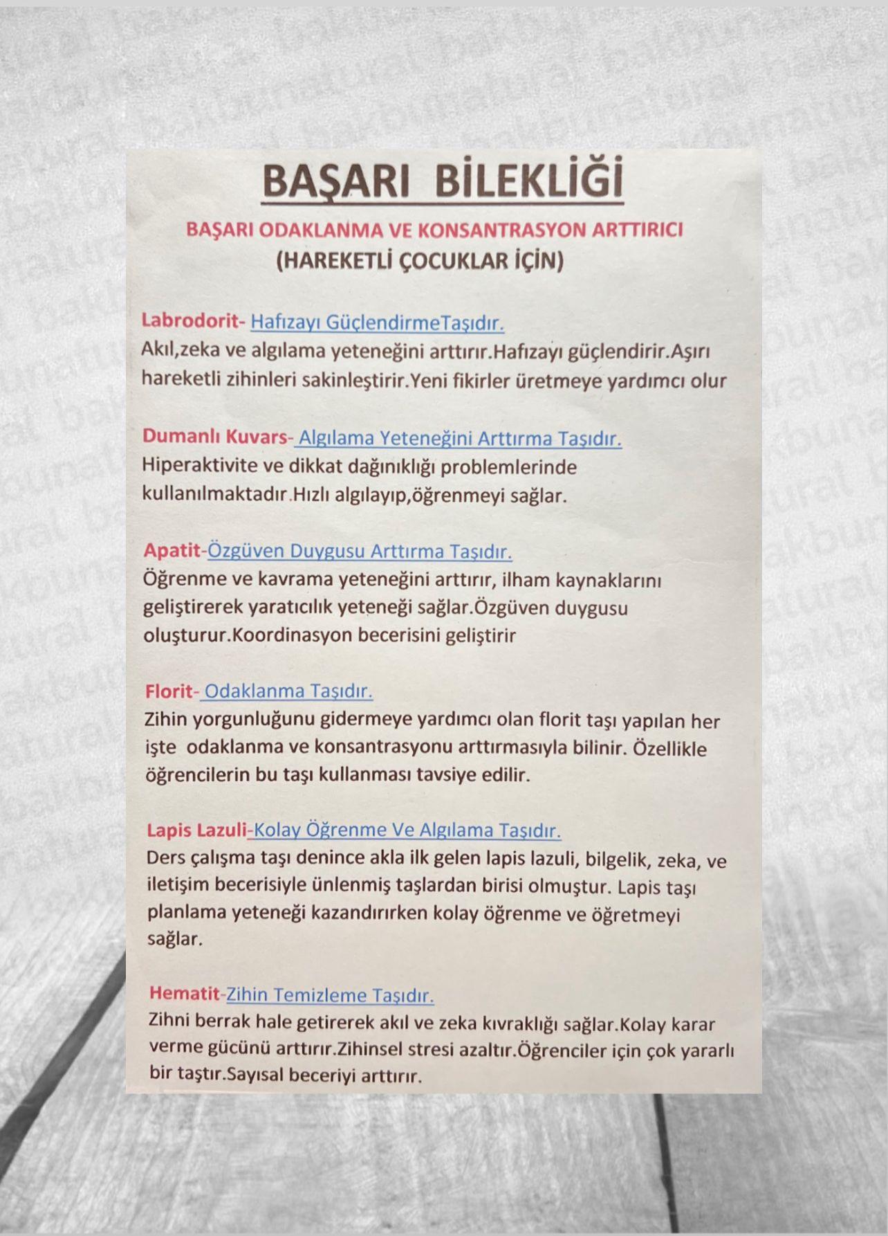 Hareketli Çocuklar İçin Başarı Bilekliği Gümüş