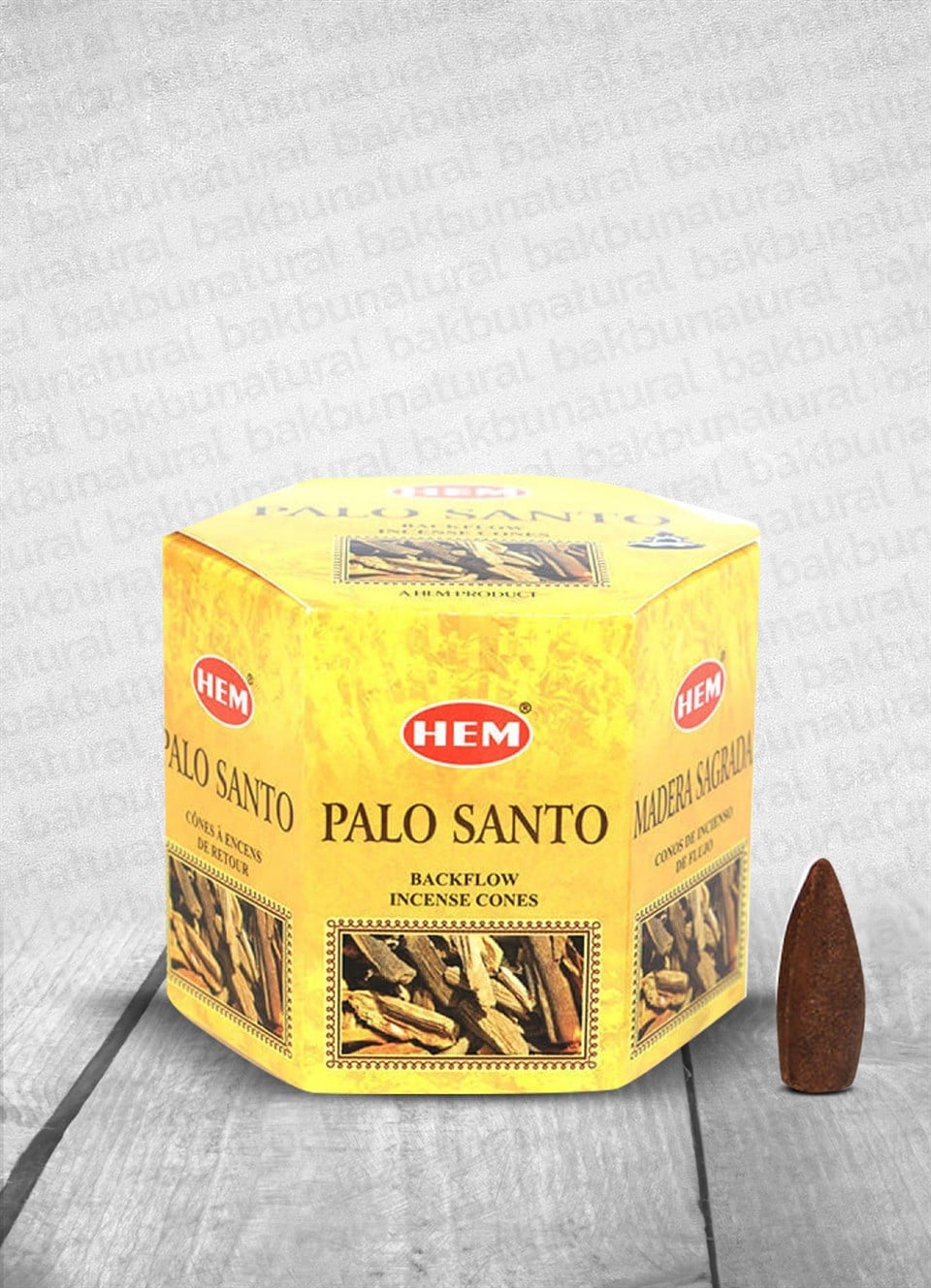 Hem Palo Santo Geri Akışlı Konik Tütsü 40 Adet