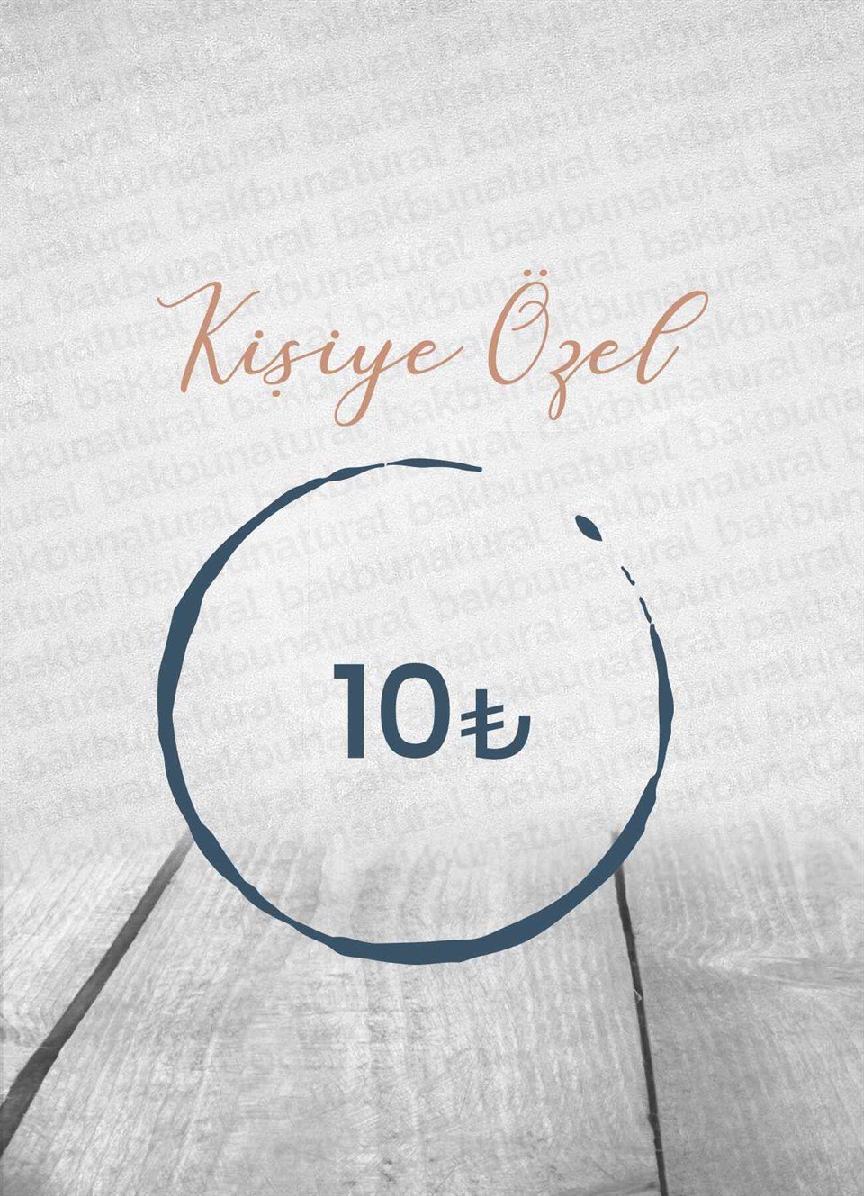 Kişiye Özel Sipariş 1