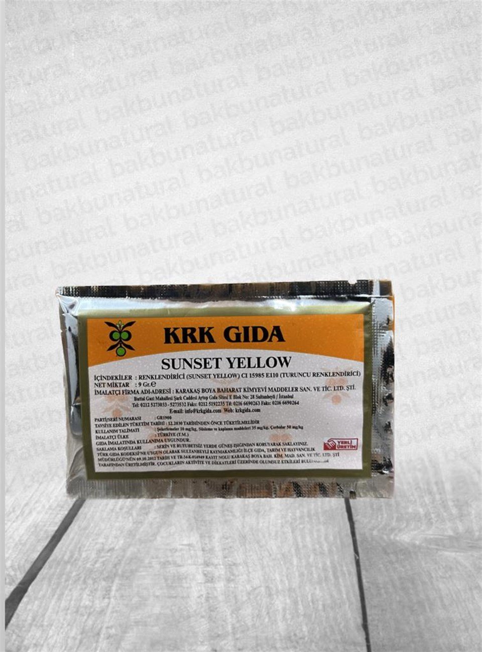 Krk Sunset Yellow Gıda Boyası