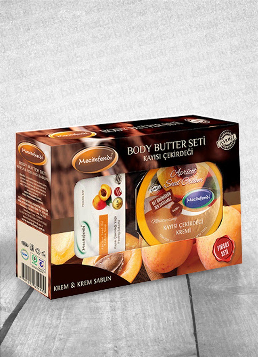 Mecitefendi Kayısı Çekirdeği Kremi Body Butter Set 200 Ml