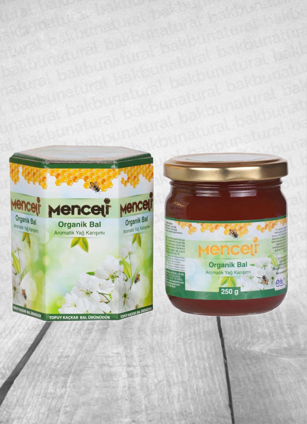 Menceli Organik Bal Aromatik Yağ Karışımı 250gr.