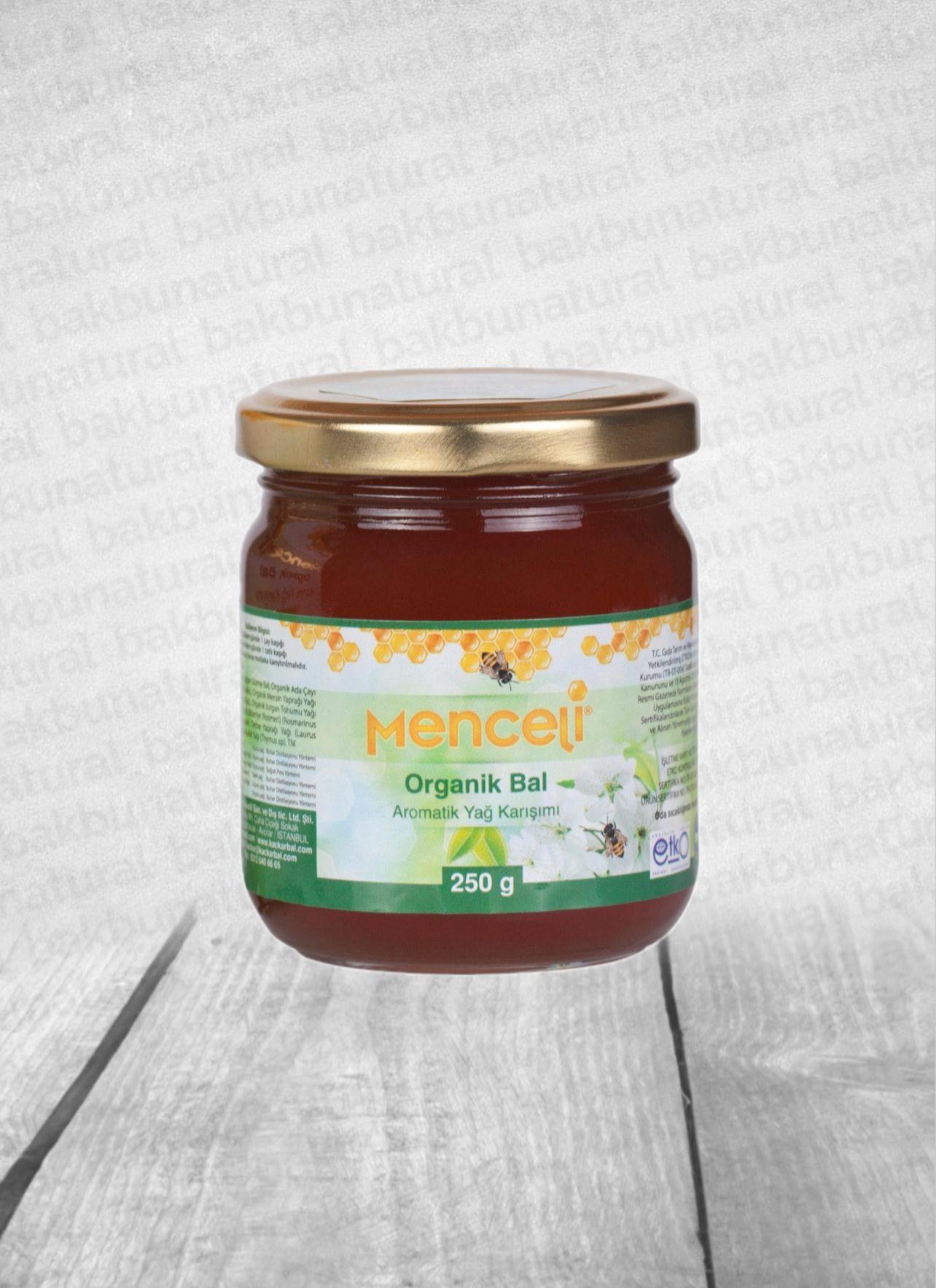 Menceli Organik Bal Aromatik Yağ Karışımı 250gr.