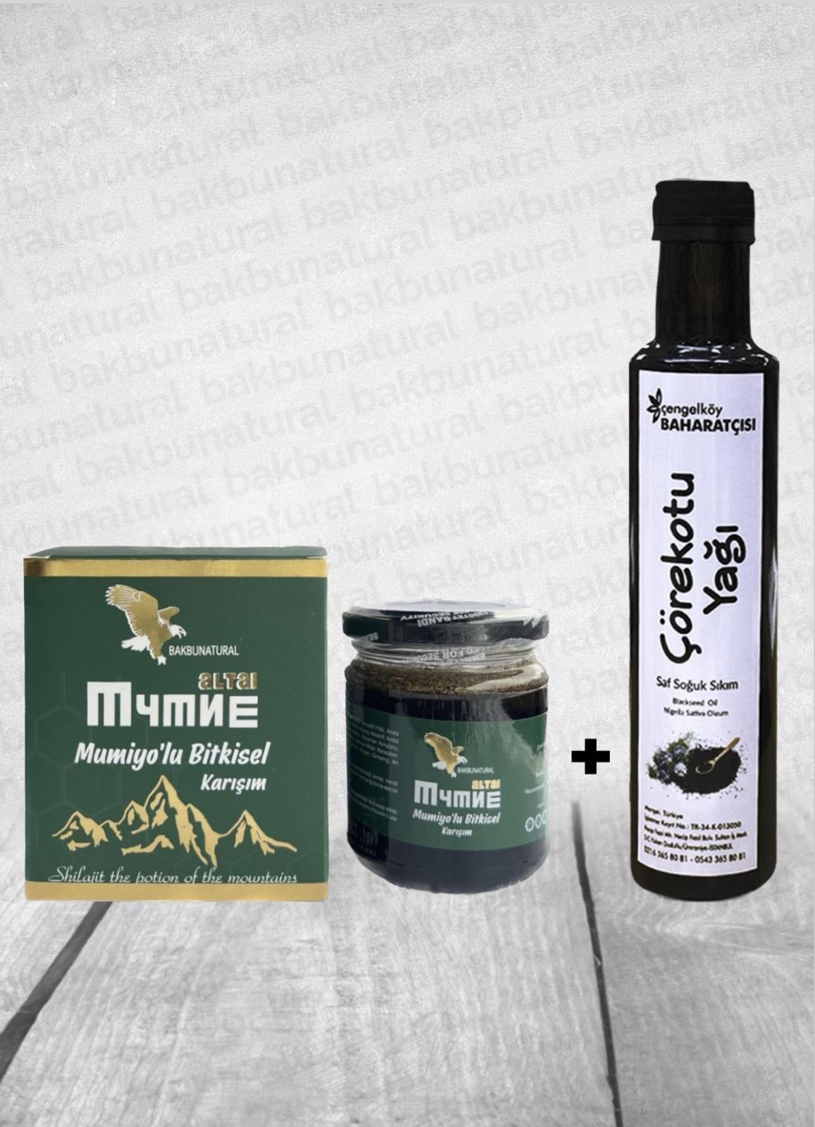 Mumiyo,Mumiyo'lu Macun Ve Çörekotu Yağ 250 ML