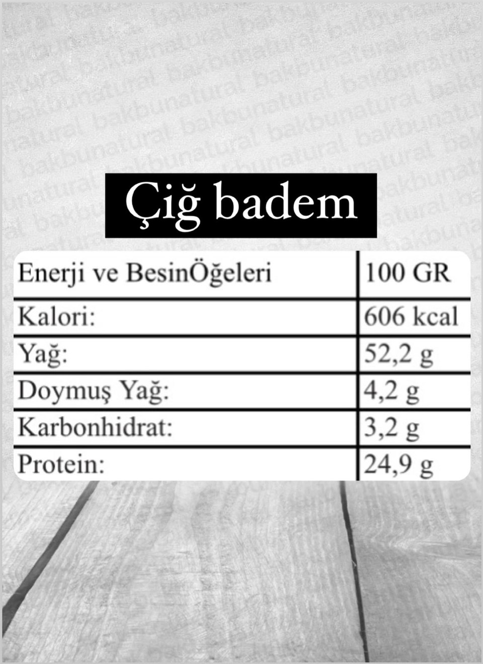 Özel Hasat Çiğ Badem