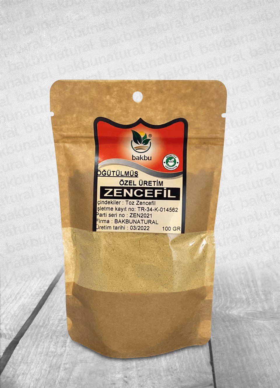 Paketli Toz Zencefil 100 Gr