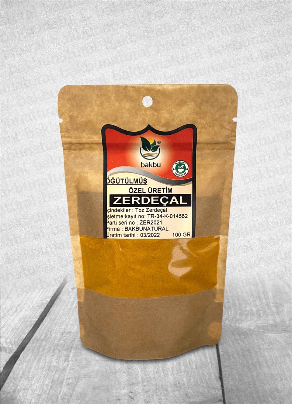 Paketli Toz Zerdeçal 100 Gr