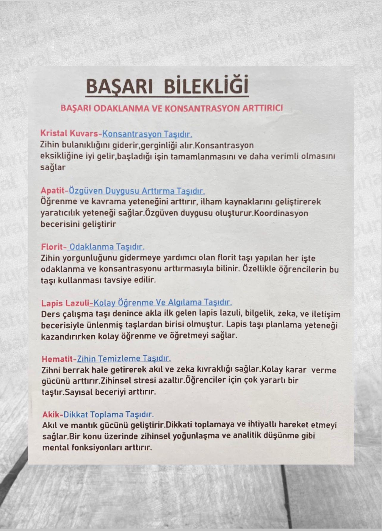 Sakin Çocuklar İçin Başarı Bilekliği Bakır 