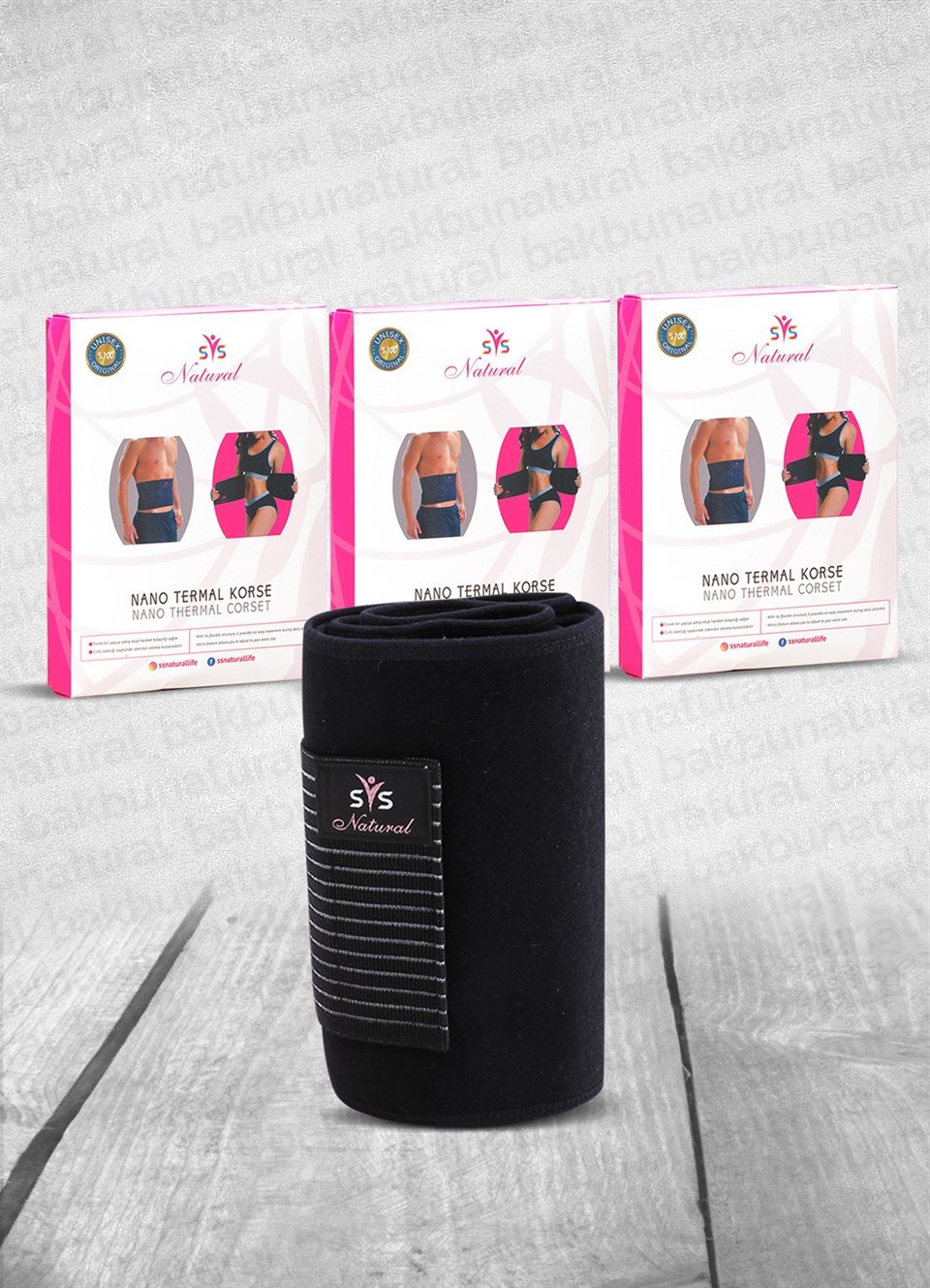 Ssnatural Nano Termal Korse 3Lü Set