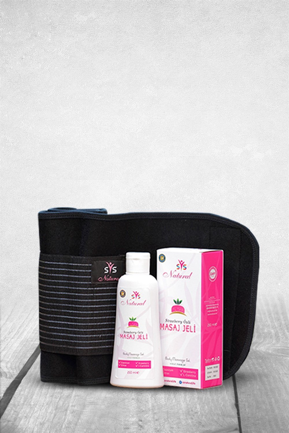 SSNATURAL Nano Termal Set Korse Ve Masaj Jeli