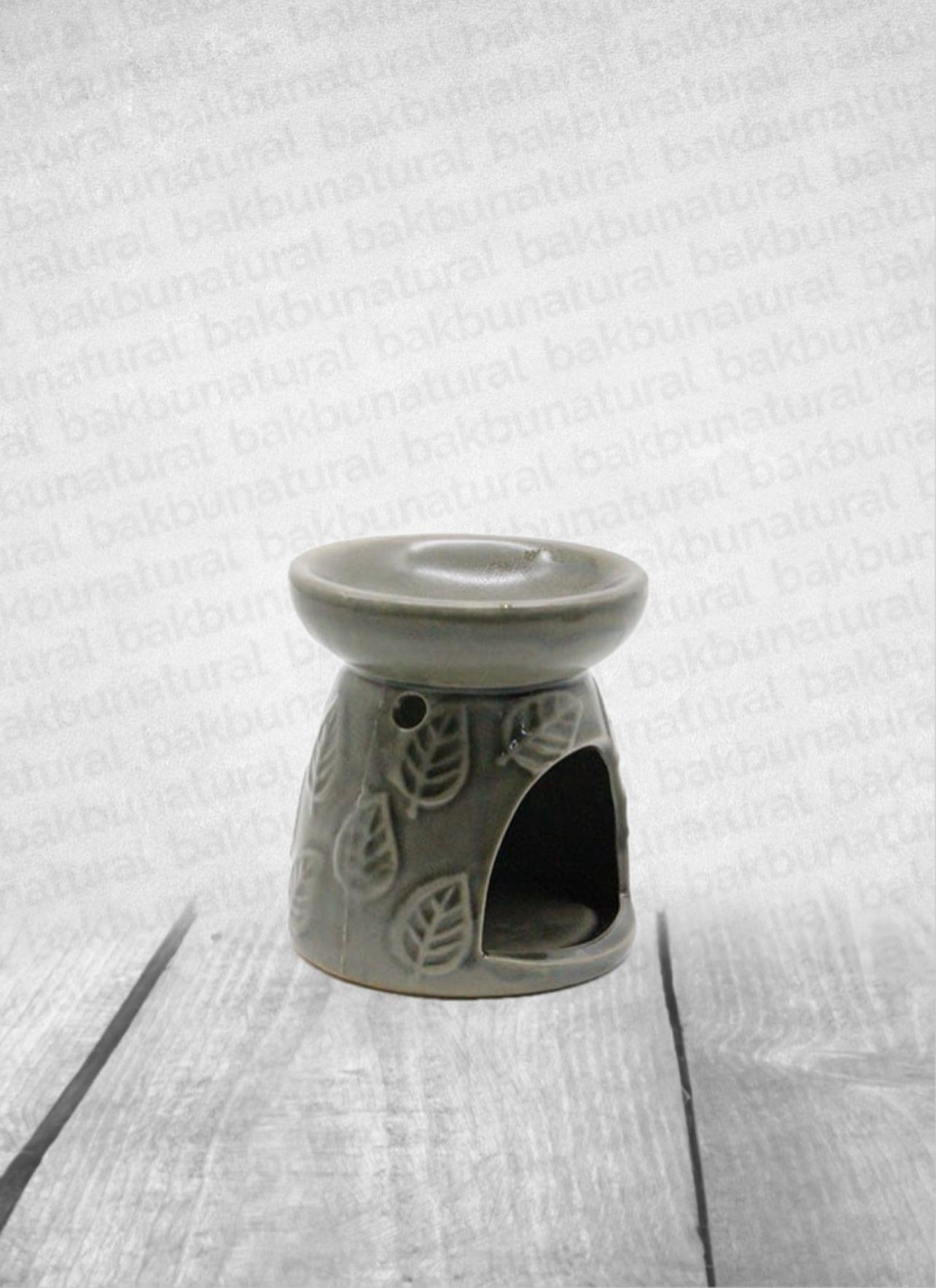 Yaprak Desenli Gri Buhurdanlık