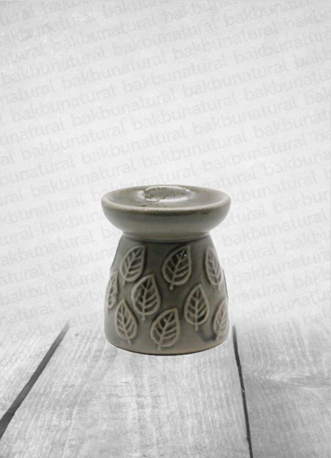 Yaprak Desenli Gri Buhurdanlık