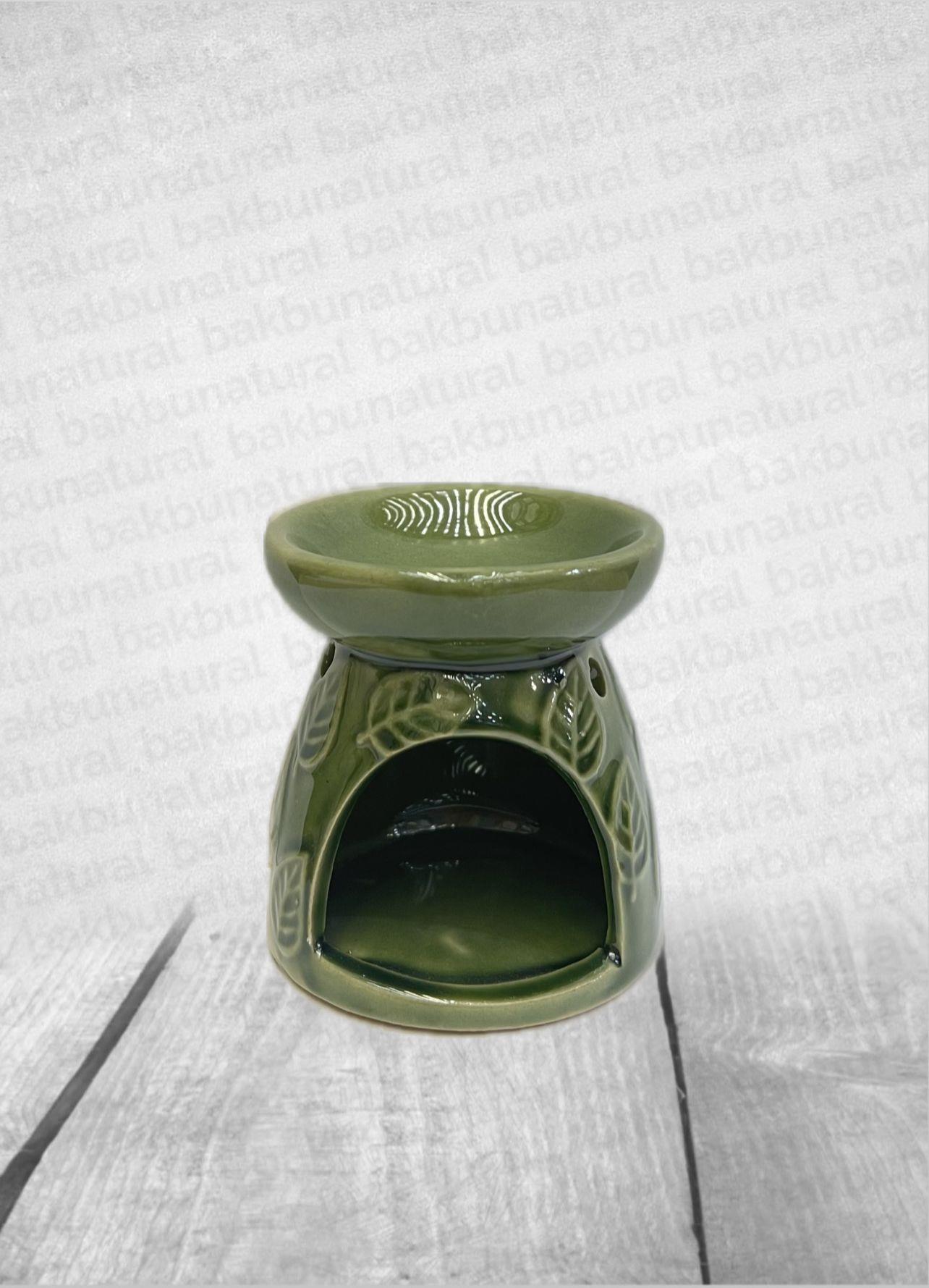 Yaprak Motifli Seramik Buhurdanlık