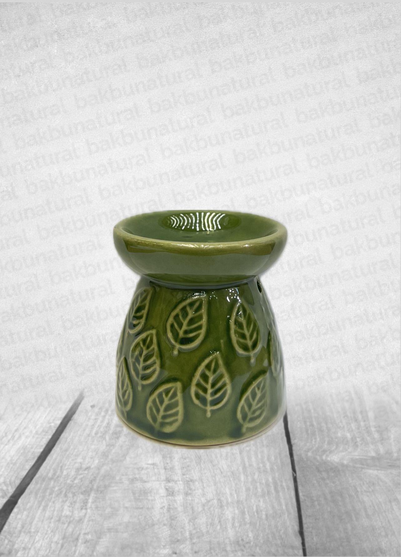 Yaprak Motifli Seramik Buhurdanlık