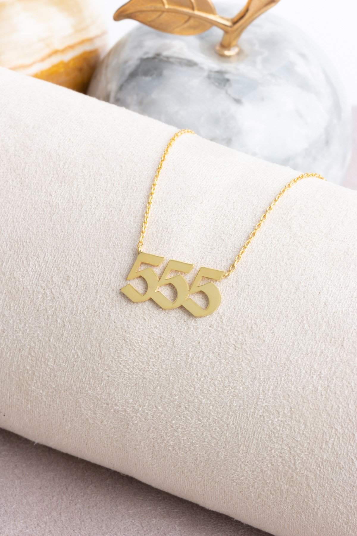Gümüş 555 Melek Sayıları Kolye