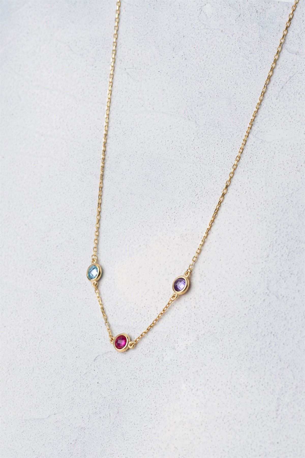 Gümüş Renkli Taşlı Kolye Bileklik Mini Set