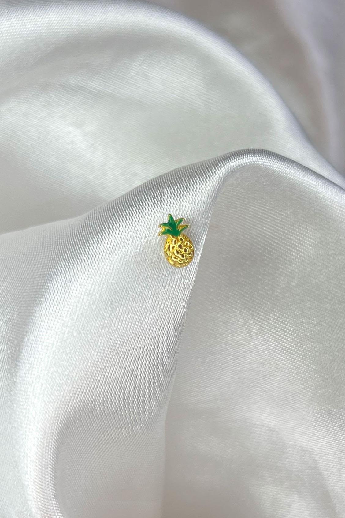 Kadın 925 Ayar Gümüş Ananas Piercing