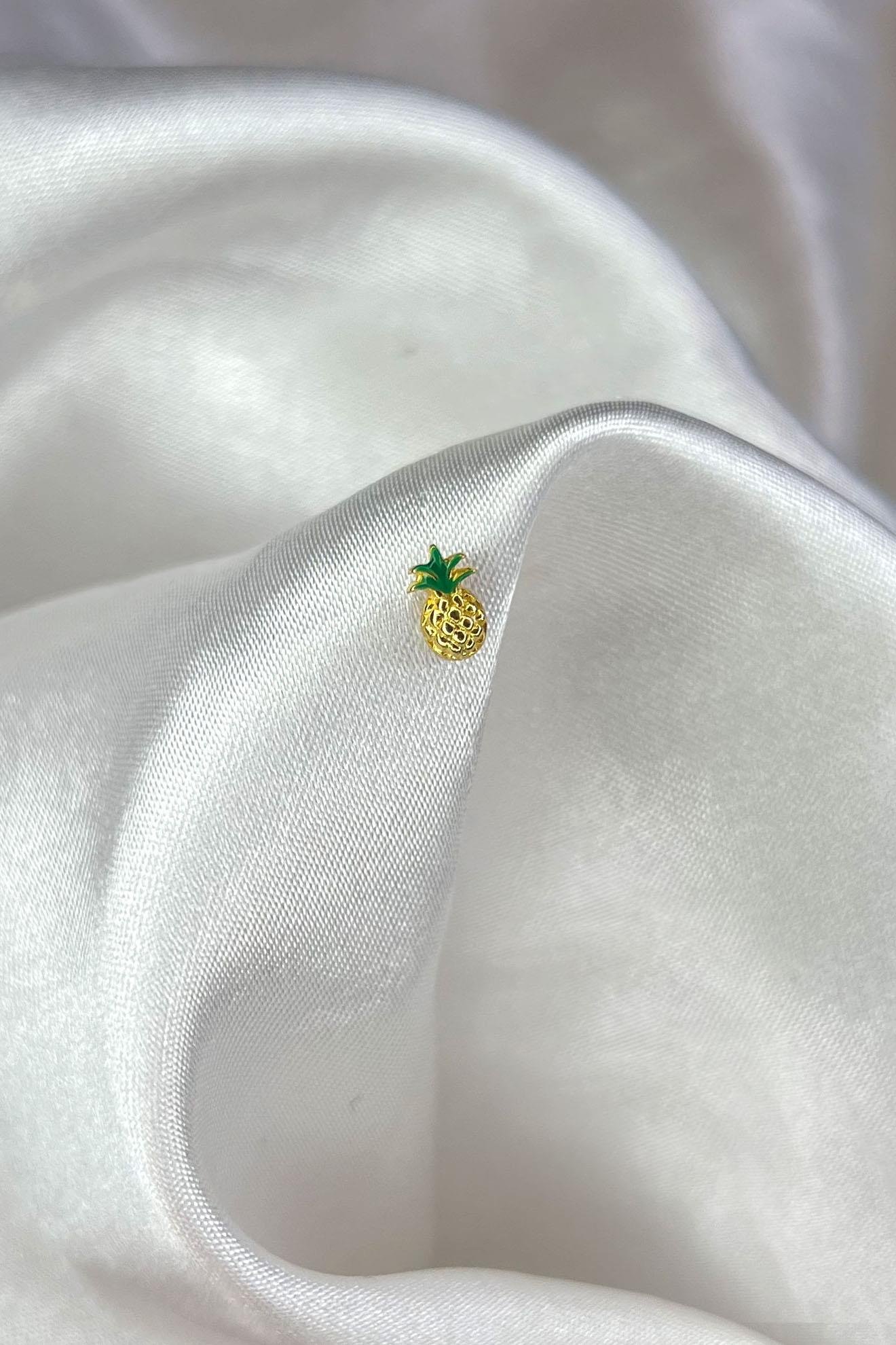 Kadın 925 Ayar Gümüş Ananas Piercing