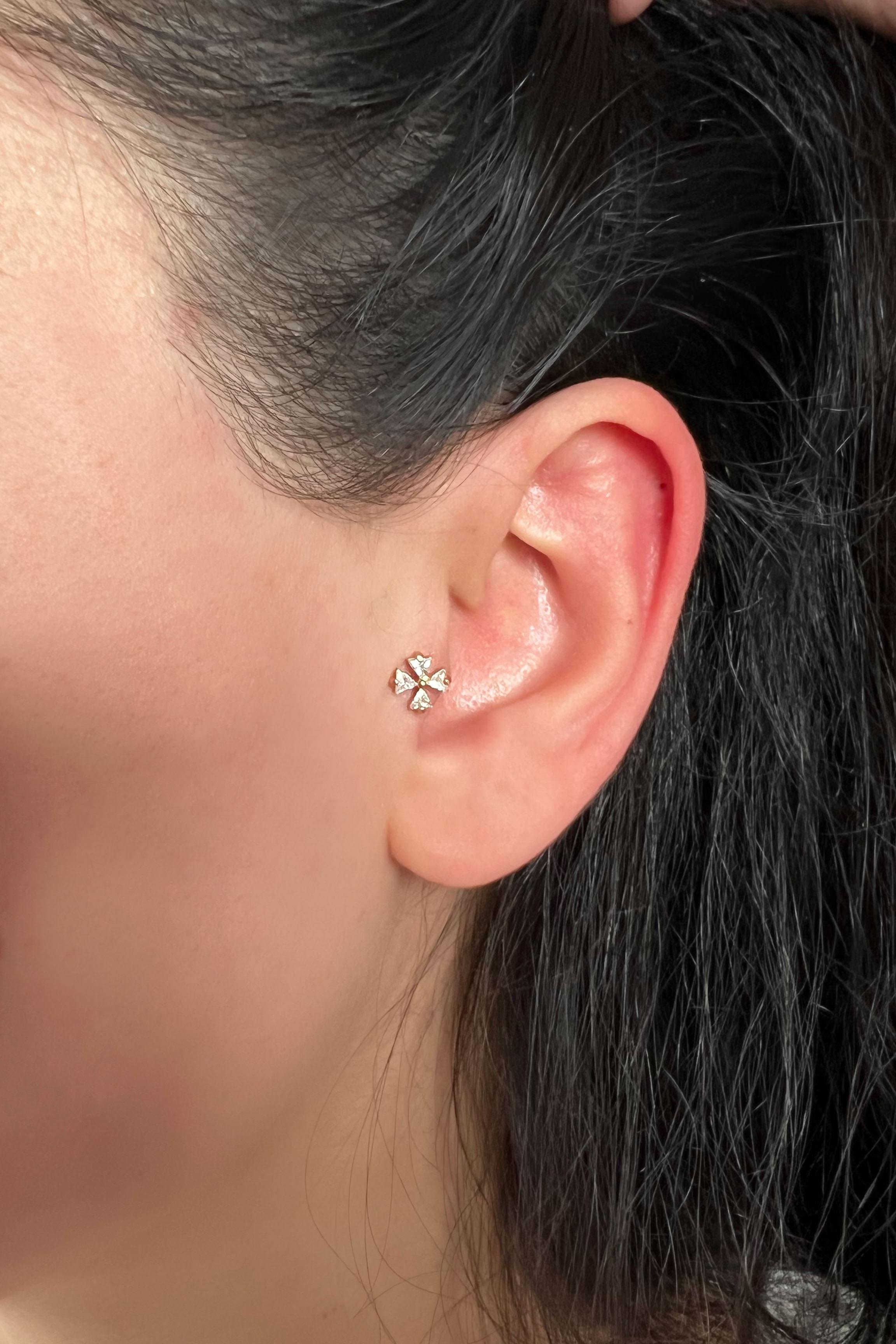 Kadın 925 Ayar Gümüş Piercing