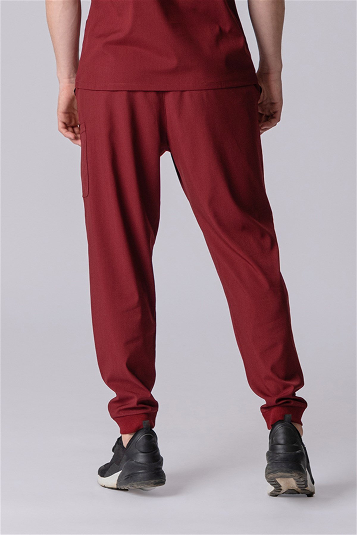 PIOSBERGAMA - Bordo Erkek Scrubs Tek Alt