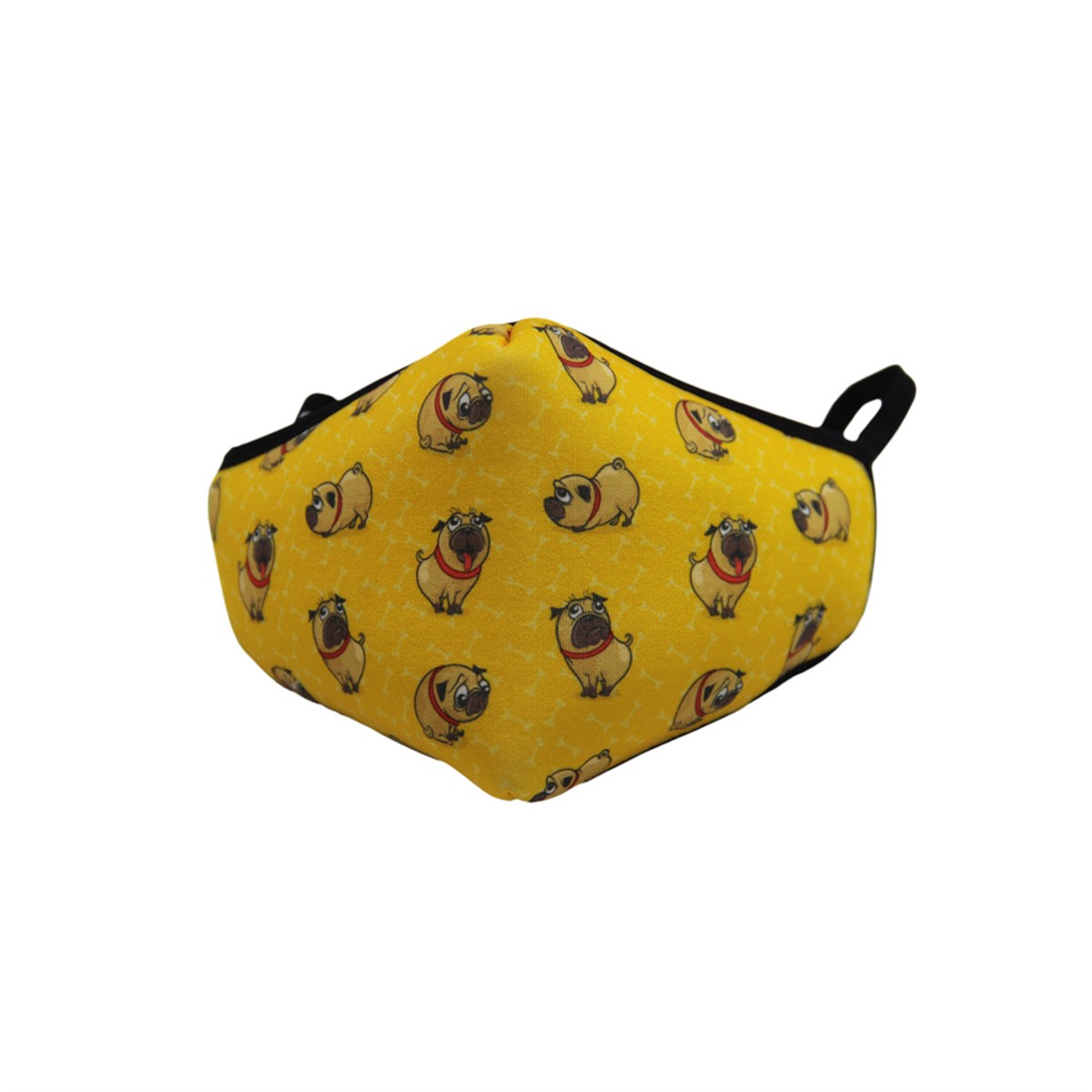 Pug Desenli Maske