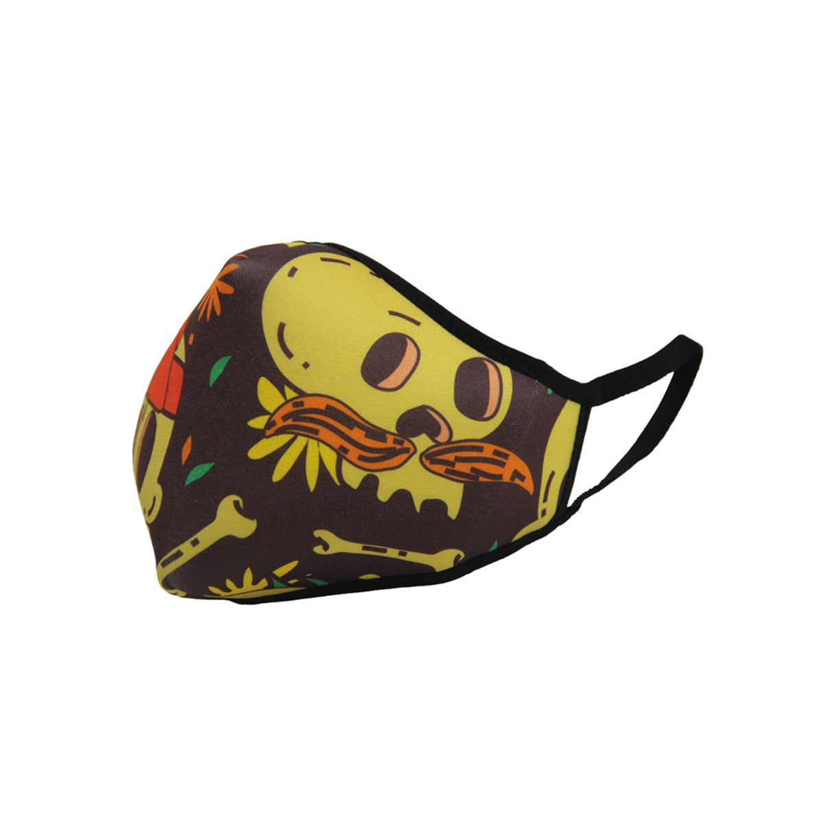 Skull Desenli Maske
