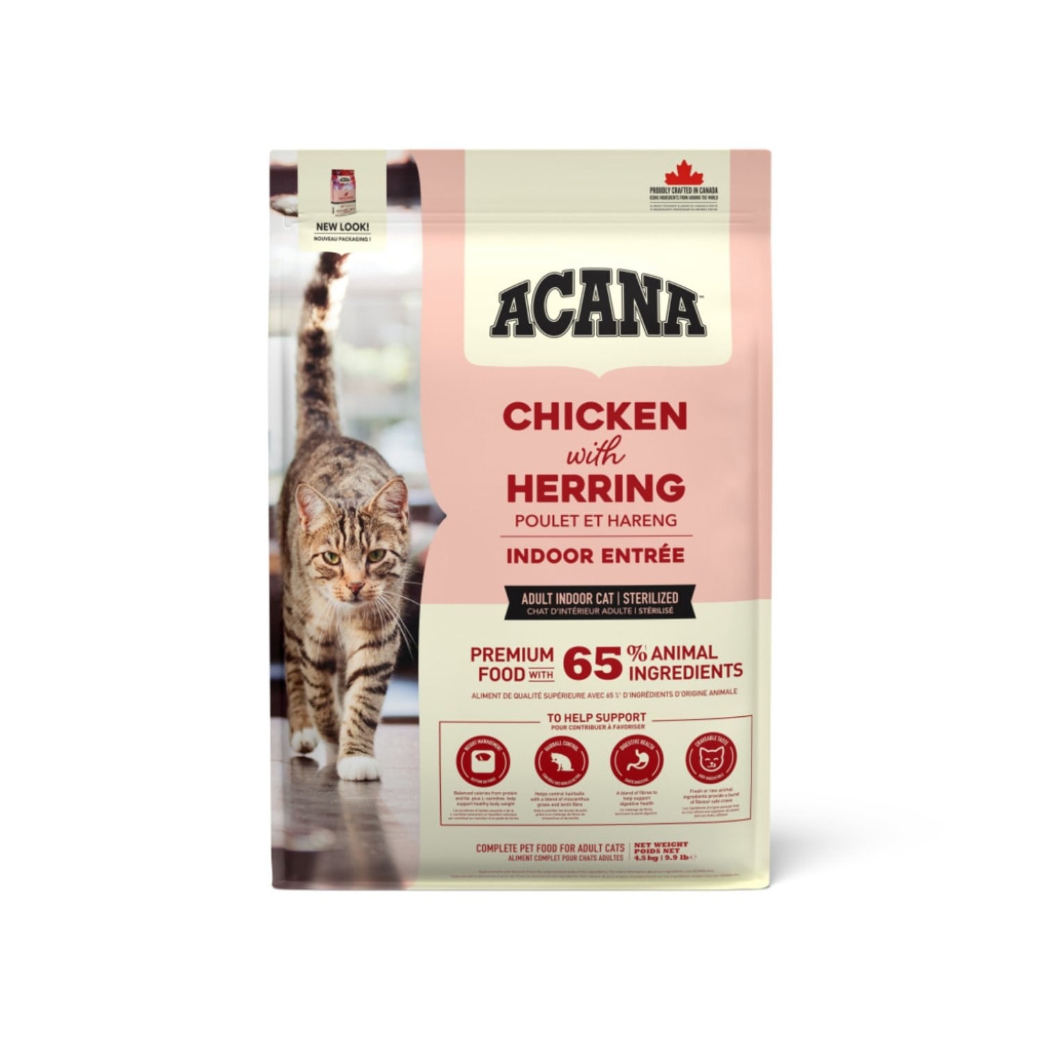Acana Indoor Entree Tavuklu ve Ringa Balıklı Kısırlaştırılmış Kedi Maması 4,5 Kg