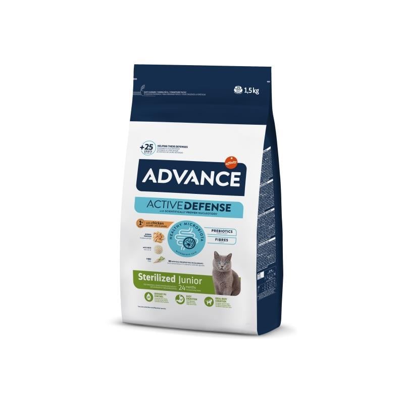 Advance Junior Sterilized Tavuklu Kısır Kedi Maması 1.5 Kg