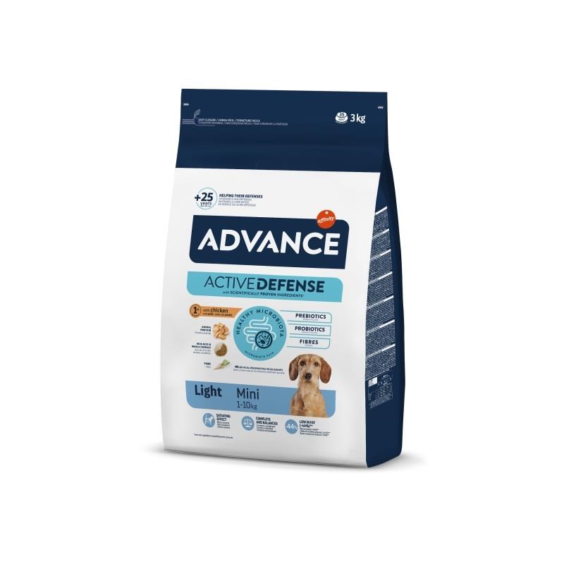 Advance Mini Light Diyet Köpek Maması 3 Kg