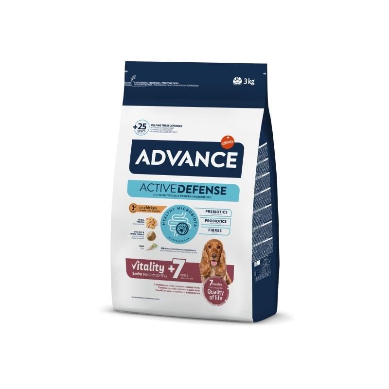Advance Senior Tavuklu ve Pirinçli Orta Irk Yetişkin Köpek Maması 3 Kg