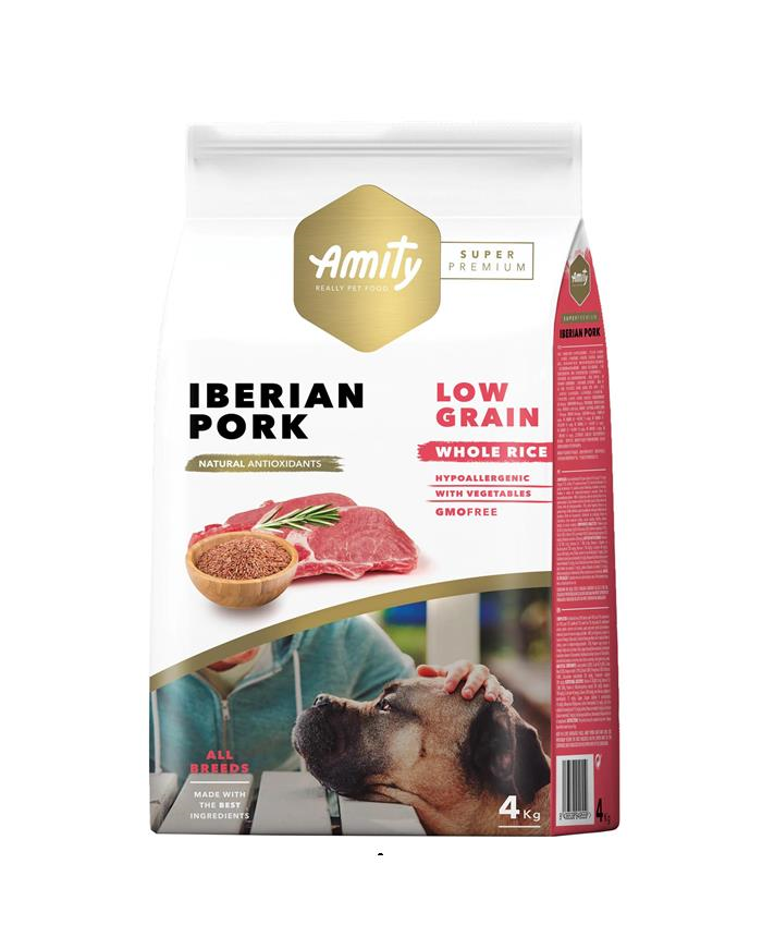 Amity Super Premium Iberya Domuzlu Düşük Tahıllı Yetişkin Köpek Maması 4 Kg
