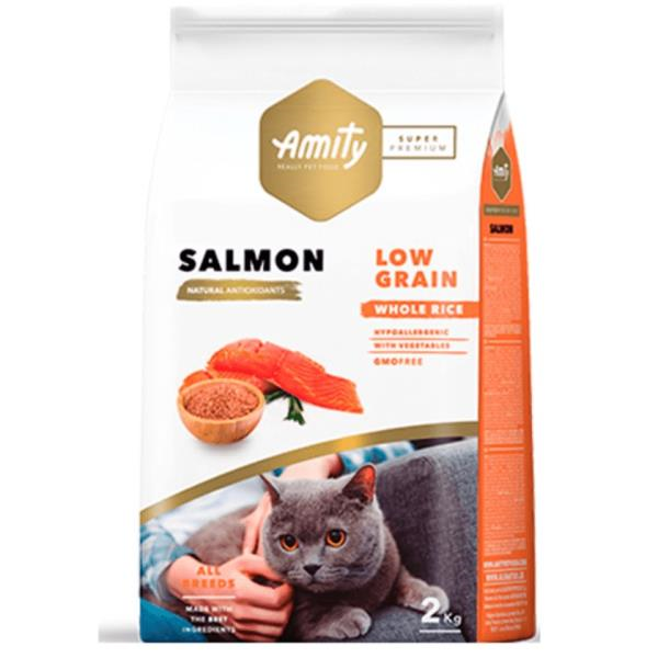 Amity Super Premium Somonlu Düşük Tahıllı Yetişkin Kedi Maması 2 Kg