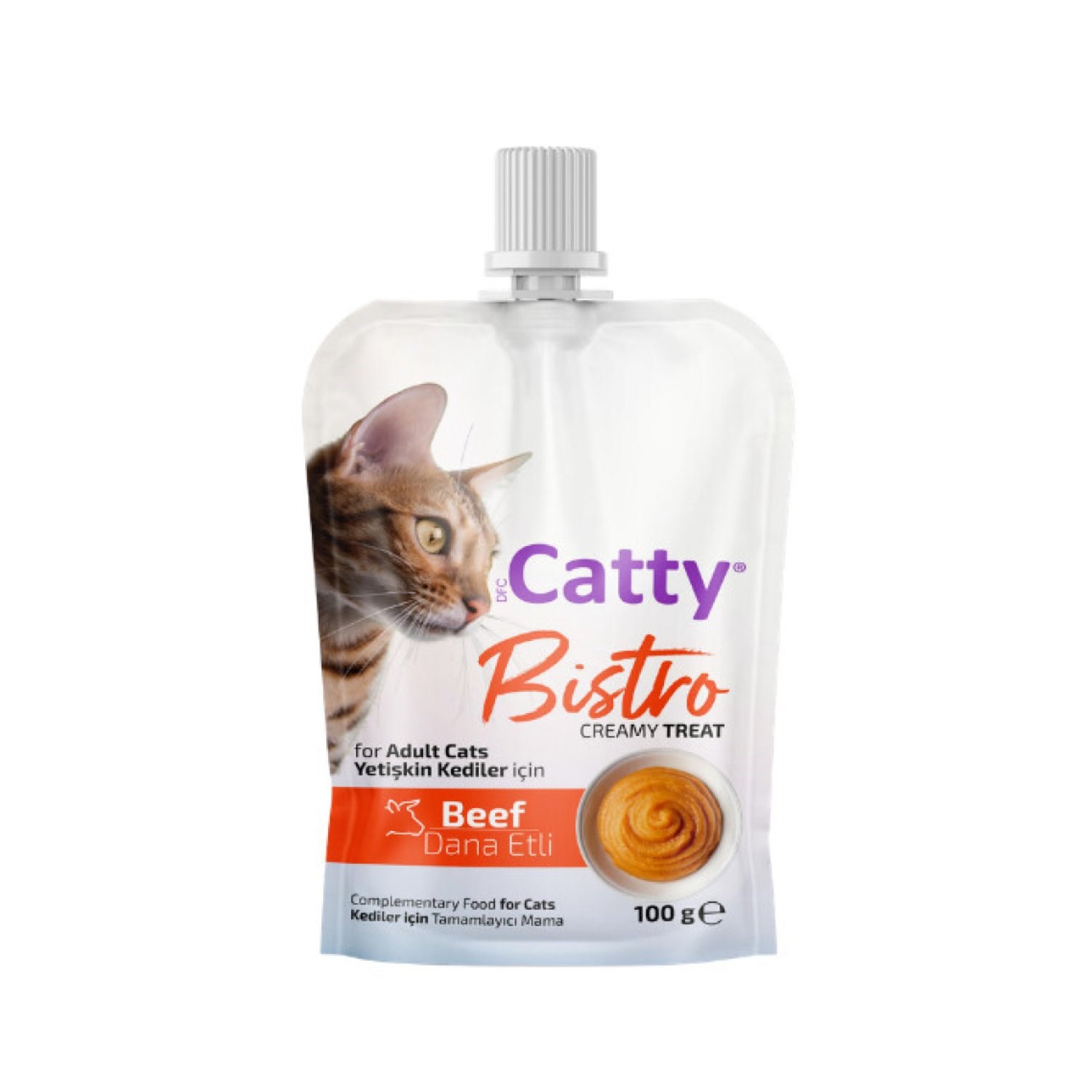 Catty Bistro Creamy Treat Dana Etli Kedi Ödül Maması 100gr