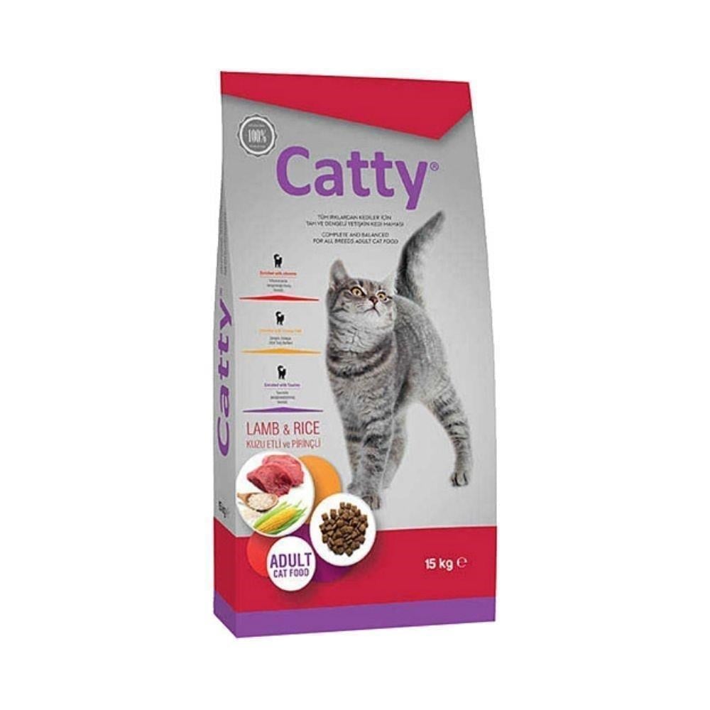 Catty Yetişkin Kedi Maması Kuzulu & Pirinçli 15 Kg