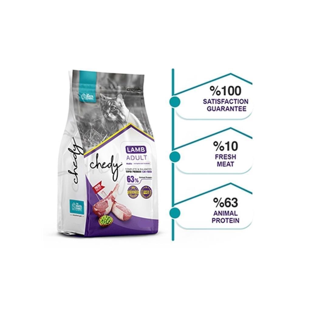 Chedy Kuzu Etli Yetişkin Kedi Maması 10 Kg