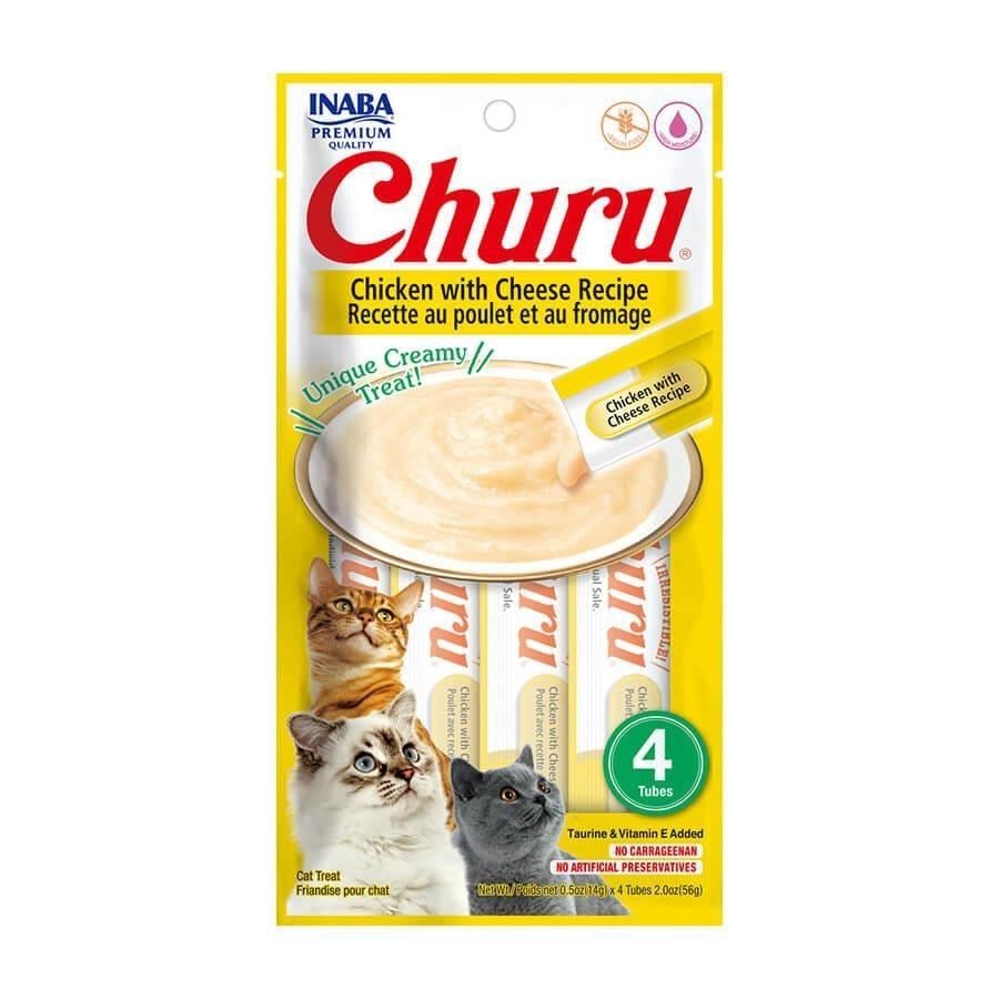 CIAO Churu Cream Tavuklu ve Peynirli Krema Kedi Ödül Maması 14 Gr (4'lü)
